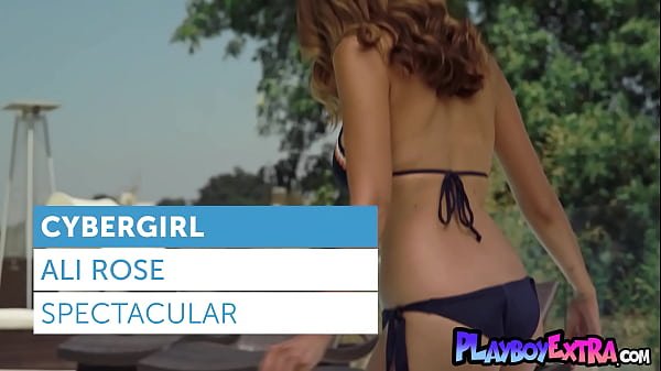 Skinny all natural brunette muse Ali Rose slips out of her tiny bikini