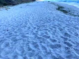 Beach fun with a petite babe – anal, cumshot and more!