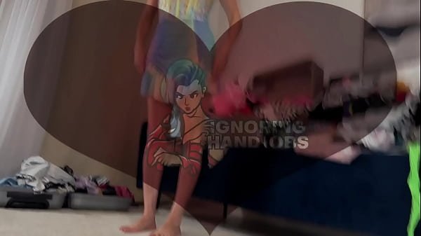 Big tits hot beauty in sexy lingerie gives an intense edging handjob before mutual masturbation and a ruined orgasm