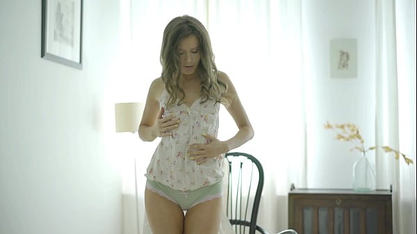 Naked Blonde Teen Masturbating Herself Alone