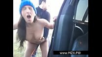 FRENCH  AMATEUR teen sex in public