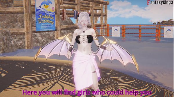 Kasumi fucking in a public beach | DOA | FKing3-D E8 | Full Movie on Sheer & PTRN: Fantasyking3