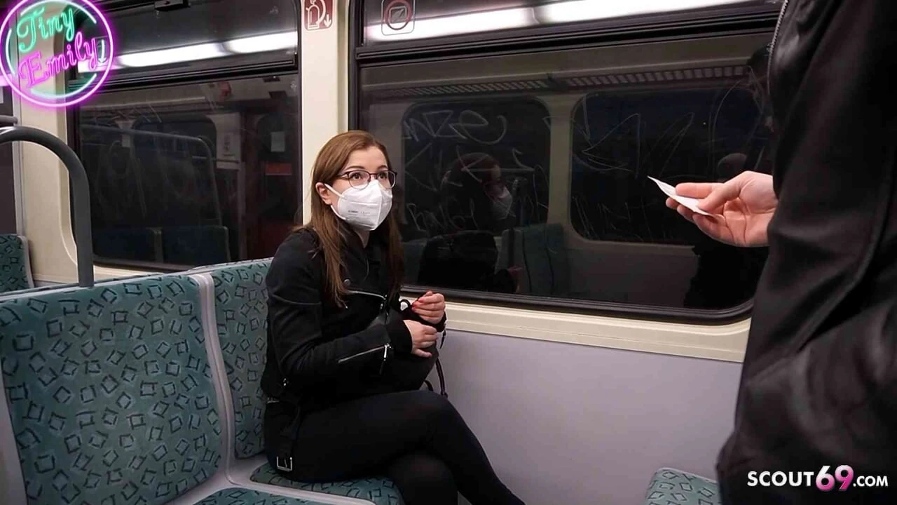 Slim German TinyEmily caught on train without ticket – She let the inspector Fuck her